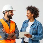 photo of a home builder and an occupational therapist working together